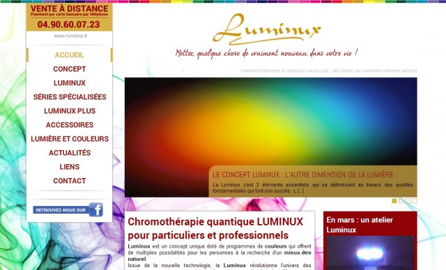 Pratiquer la chromothérapie à domicile dans le Vaucluse - Luminux