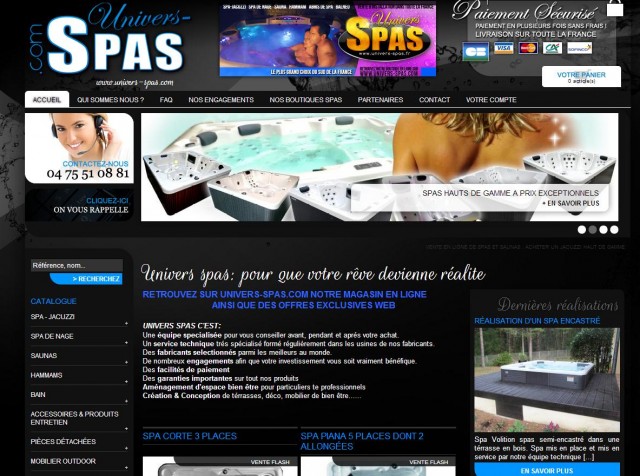 Acheter un spa sur internet avec Univers Spas
