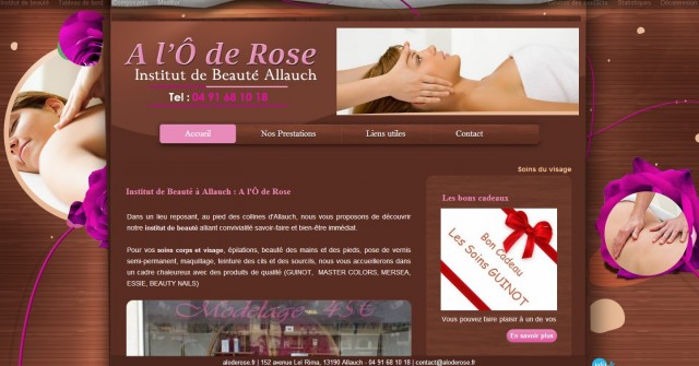 Soins du corps et du visage marque Guinot vers Allauch - A l'O de Rose