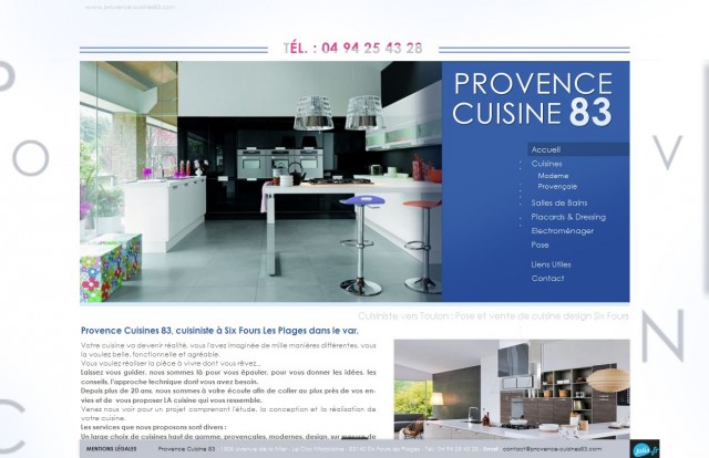 Pose de cuisine moderne vers Toulon - Provence Cuisine 83