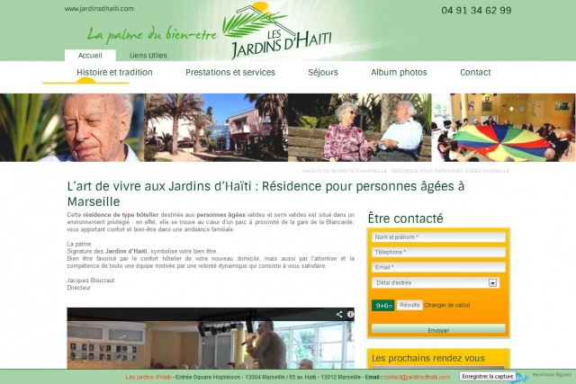 Maison de retraite médicalisée à Marseille - Les Jardins d'Haïti