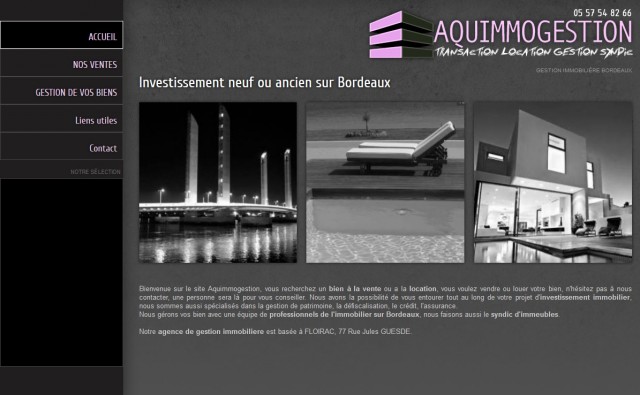 Aquimmogestion - Agence immobiliere et gestion de patrimoine sur Bordeaux