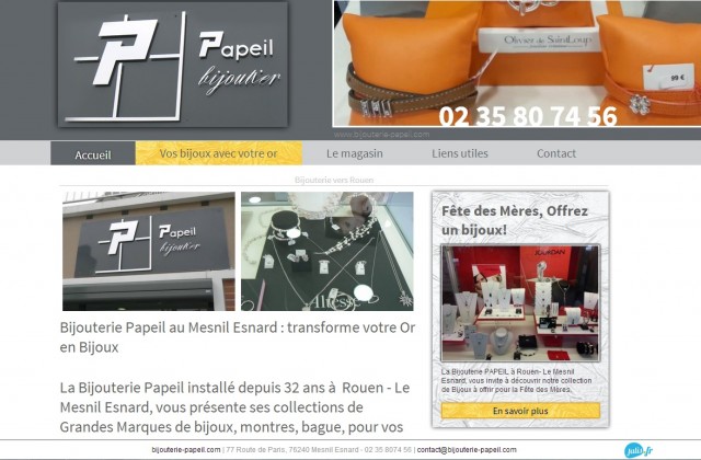 Où trouver des bijoux fantaisie à Mesnil Esnard ? - Bijouterie Papeil