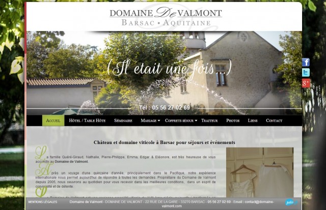 Où passer un week-end dans un château en Gironde ? - Domaine de Valmont