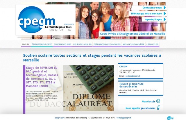 Soutien scolaire à Marseille - CPEGM