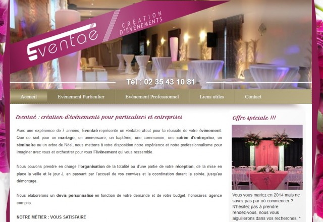 Wedding planner Normandie - Eventae propose des prestations sur mesure pour vos évenements