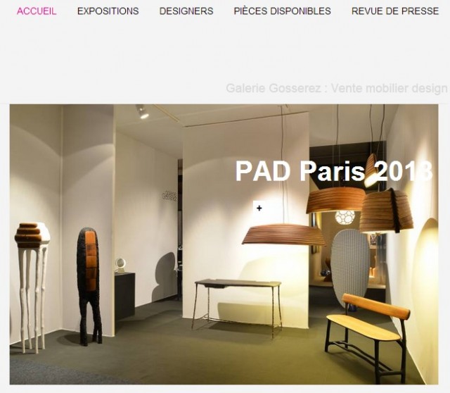 Créateurs et designers de déco et luminaires - Galerie Gosserez Paris
