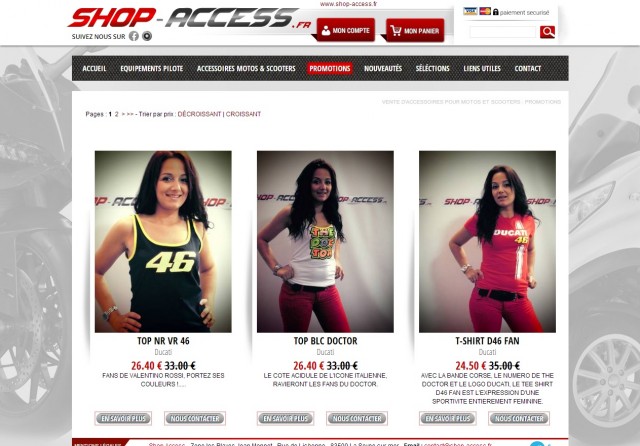 Acheter un blouson en cuir pour moto pas cher sur Internet – Shop Access
