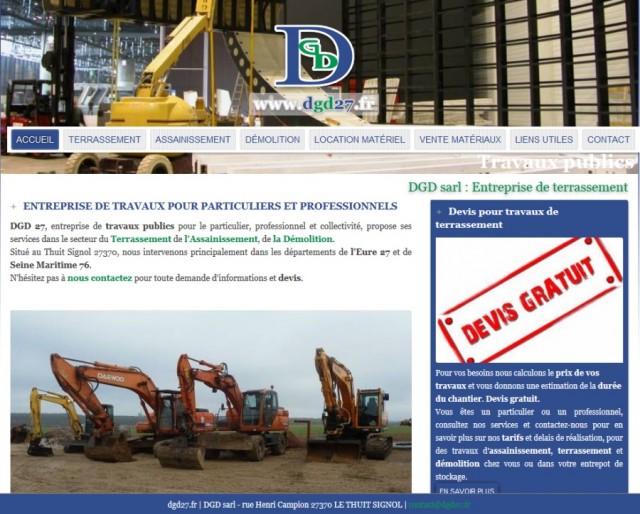 Entreprise de terrassement et de viabilisation en Normandie - DGD 27 Eure