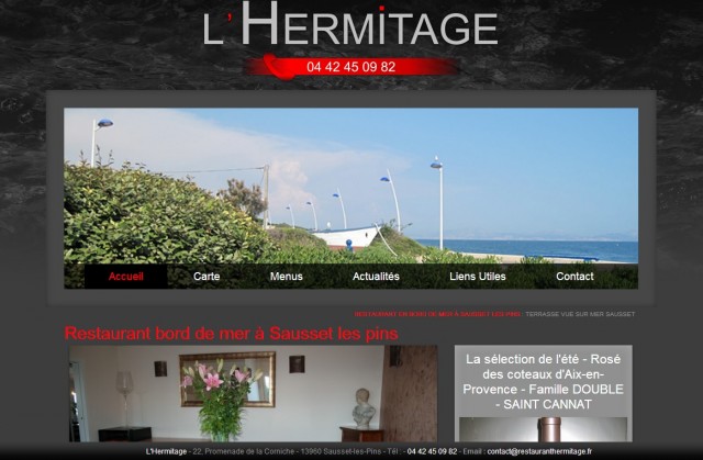 Où manger avec vue sur mer à Sausset les Pins ? - L'Hermitage