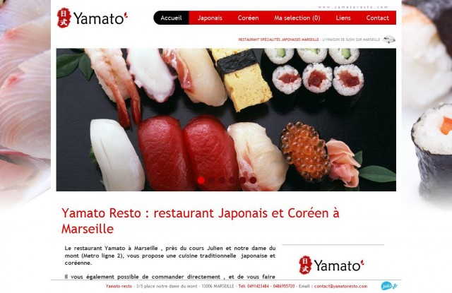 Livraison de sushi à domicile - Yamato resto