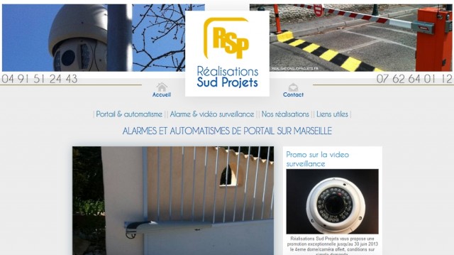 Vente alarmes et portier vidéo pas cher - Réalisation Sud Projets - Marseille