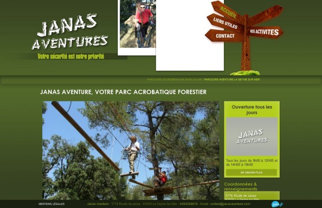 Parcours d'accrobranche dans le Var - Janas Aventure