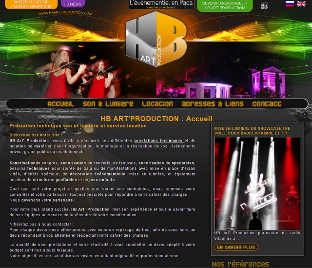 Agence artistique Marseille, animation spectacles Paca par HB ART PRODUCTION.