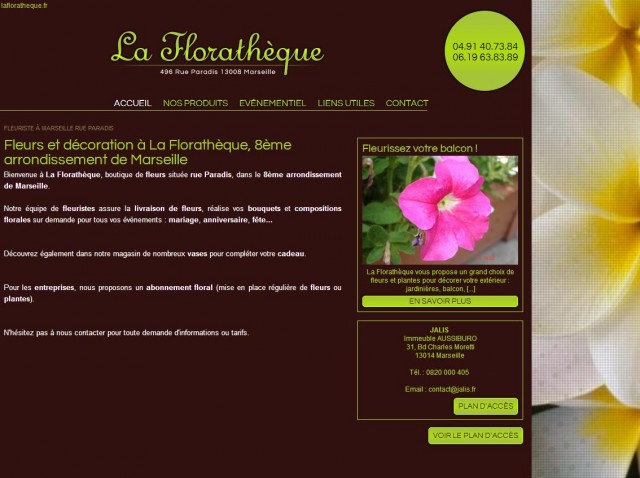 Trouver un fleuriste ouvert le dimanche à Marseille - La Florathèque