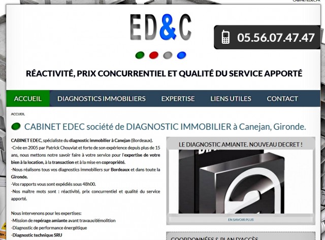 Diagnostic immobilier Bordeaux - Pour vos expertises amiante plomb termite et loi Carrez en Gironde
