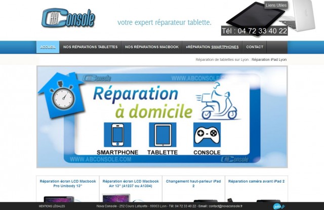 Changer l'écran d'un iPad à Lyon - Nova Console