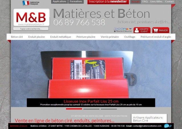 Où se procurer tout pour faire un béton ciré ? - Matières et Béton