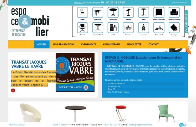 Aménagement de stand pour foire ou salon en Normandie - Espace & Mobilier