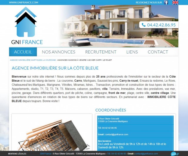 Trouver un appartement avec vue mer à vendre sur la Côte Bleue avec GPI France