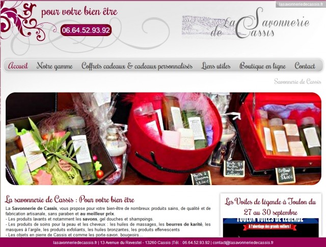 Vente en ligne de savons bio de fabrication artisanale - Savonnerie de Cassis