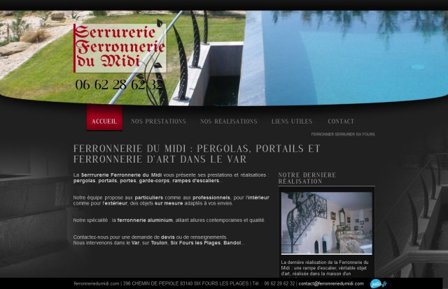 Ferronnerie sur-mesure Six-Fours les Plages - Serrurerie Ferronnerie du Midi