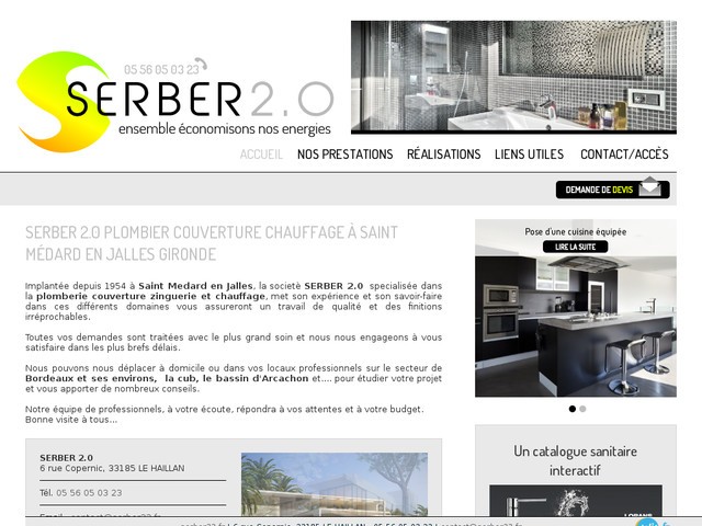 Plombier, chauffagiste et couvreur à Bordeaux - Serber 2.0