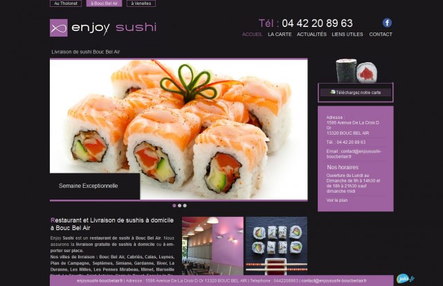 Où commander des sushis vers Aix Les Milles pour livraison au bureau ? - Enjoy Sushi