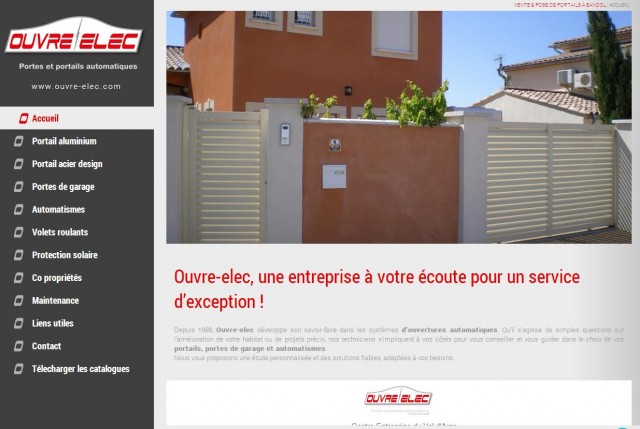 Installation portails et garages automatiques - Bandol -Var - Ouvre Elec - 