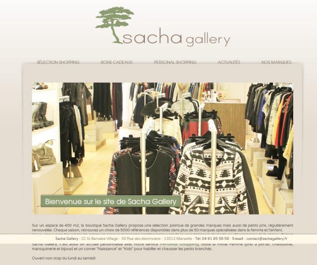 Où acheter des vêtements de créateur à Marseille? Découvrez Sacha Gallery. 