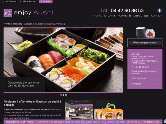 Dégustation et vente de sushis à emporter - Enjoy Sushi Venelles