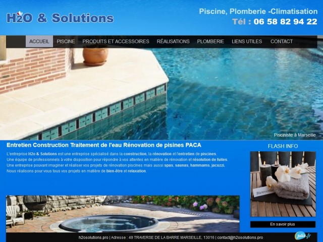 Quelle entreprise pour construire une piscine en béton à Marseille ? - H2o & Solutions