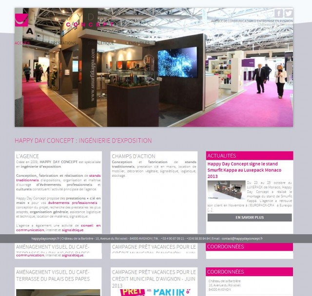 Faire réaliser un stand d'exposition à Avignon - Happy Day Concept