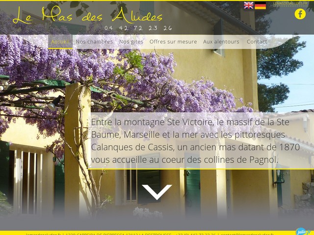 Chambres d'hôtes vers Cassis, au pied de la Sainte-Baume - Le Mas des Aludes