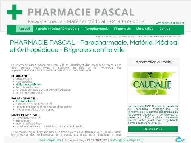 Homéopathie, diététique et parapharmacie à Brignoles