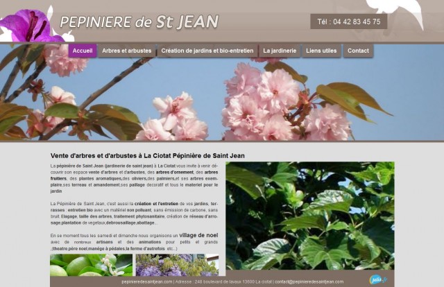 Où acheter des arbres pour le jardin à La Ciotat ? - Pépinière de Saint-Jean