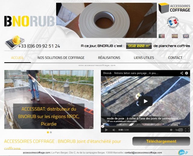 Vente aux professionnels - Accessoires de chantier, accessoires de coffrage - Marseille