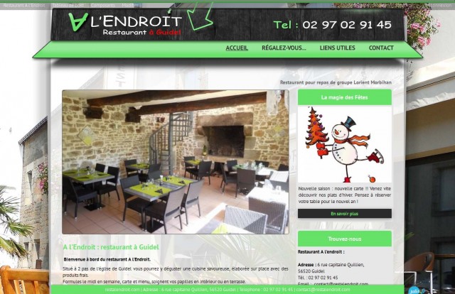 Où manger le soir à Guidel ? - Restaurant A l'Endroit