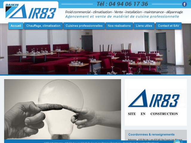 Chauffagiste, frigoriste, fournisseur CHR dans le Var - Air 83