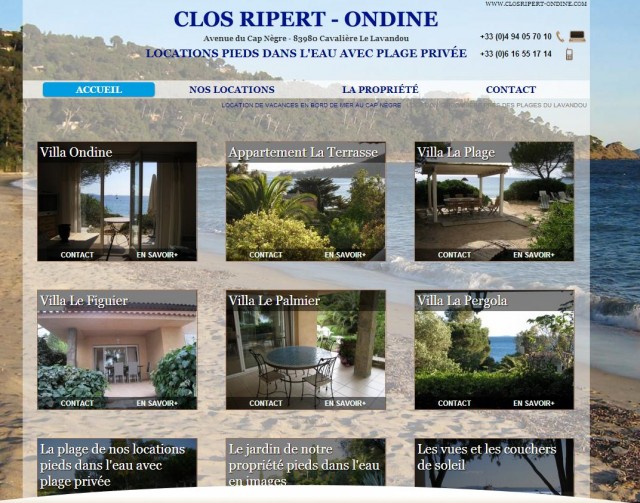 Location villa bord de mer vacances Var : Le Clos Ripert Cavaliere Le Lavandou.