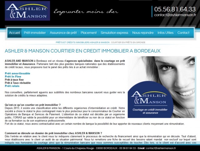 Rachat de crédit, assurance de prêts et courtier en prêts immobiliers sur Bordeaux