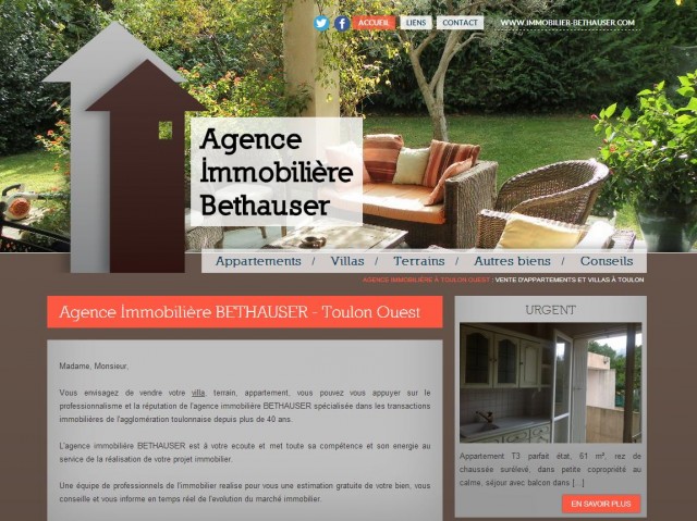 Acheter une maison avec jardin à Toulon Ouest - Agence Bethauser