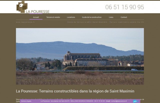 Où acheter un terrain constructible près de Saint-Maximin dans le Var ? - La Pouresse