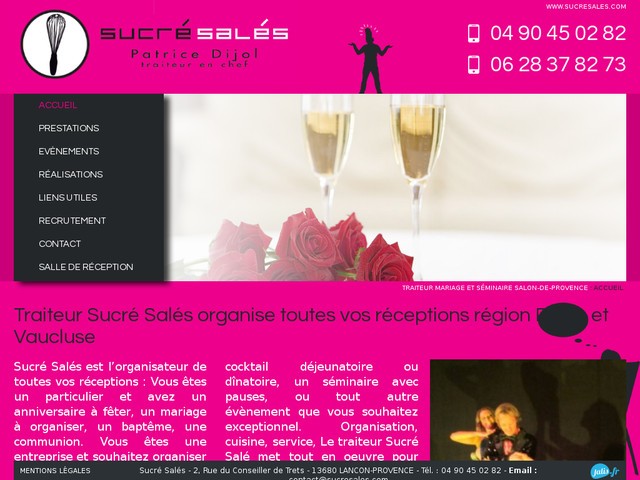 Traiteur pour vos événements à Lançon de Provence - Sucré Salés