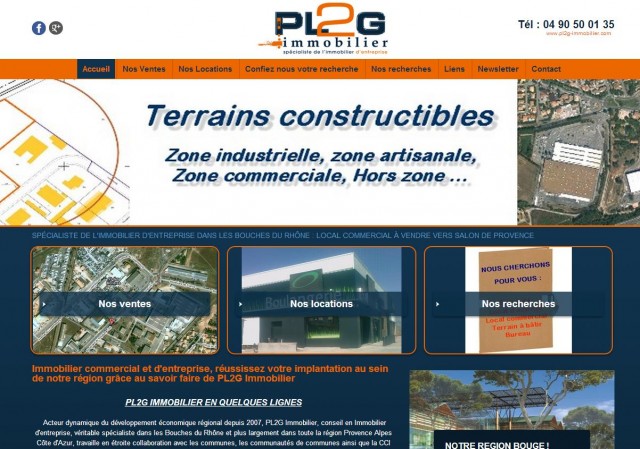 Immobilier d’entreprise local commercial PL2G Immobilier Miramas