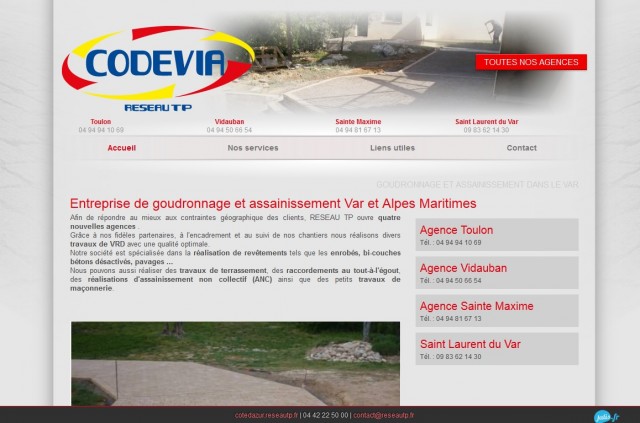 Quelle entreprise dans le Var pour des émulsions gravillonnées ? - Réseau TP Codévia