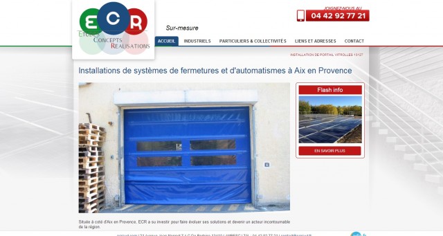 Installation de portail pour les entreprises à Aix-en-Provence - ECR