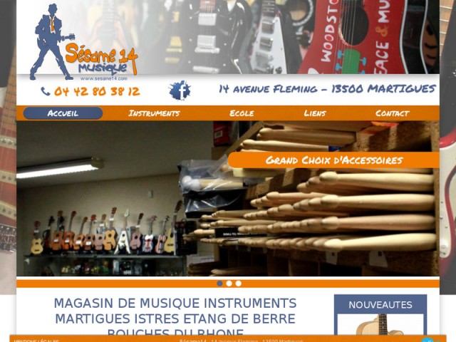 Cours de chant et vente d'instruments de musique à Martigues - Sésame14