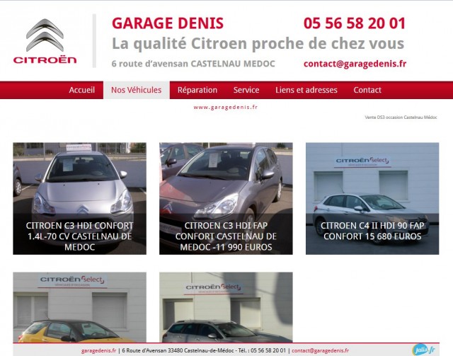 Garage Denis concessionnaire Citroën en Gironde - Vente occasion et atelier de réparation