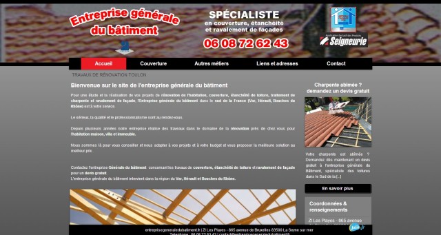Ravalement de façades à Toulon - Entreprise générale du bâtiment